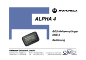 Motorola ALPHA 4 Bedienunganleitung