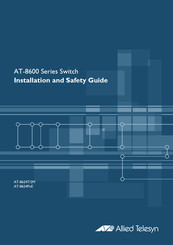 Allied Telesyn AT-8600-Serie Installationsanleitung