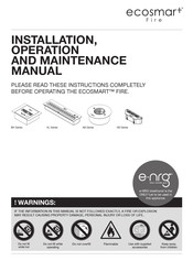 EcoSmart Fire XS340 Installations-, Bedienungs- Und Wartungshandbuch