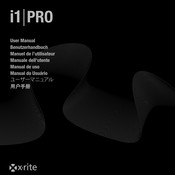 X-Rite i1Pro Benutzerhandbuch