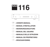NAD 116 Bedienungsanleitung