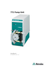 Metrohm 772 Pump Unit Handbuch