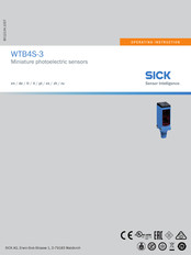 SICK WTB4S-3 Betriebsanleitung