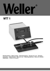 Weller WTT 1 Betriebsanleitung