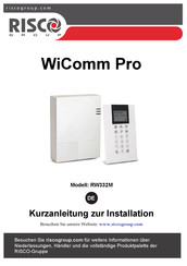 RISCO Group WiComm Pro Kurzanleitung Zur Installation