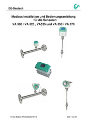 CS Instruments VA 570 Installations- Und Bedienungsanleitung