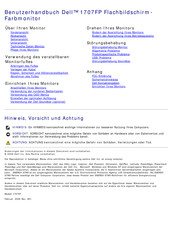 Dell 1707FP Benutzerhandbuch