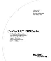 Nortel Networks BayStack 820 Installationsanweisungen