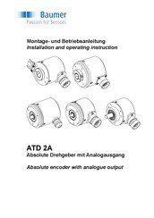 Baumer ATD 2A Montage- Und Betriebsanleitung