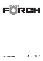 Forch F-ABS 10-2 Originalanweisungen