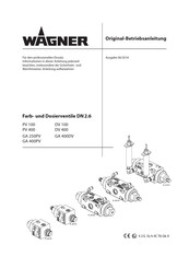 WAGNER DN2.6 GA 400PV Originalbetriebsanleitung