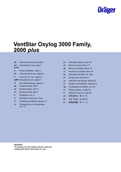 Dräger VentStar Oxylog 3000 Family 2000 plus 150 Gebrauchsanweisung