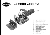 Lamello Zeta P2 Original Bedienungsanleitung