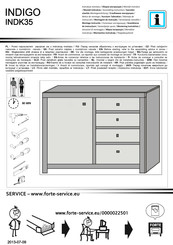 Forte Indigo INDK35 Montageanleitung
