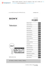 Sony Bravia KD-49XF90 series Referenz-Anleitung