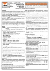 Cardin Elettronica CDR Serie Bedienungsanleitung