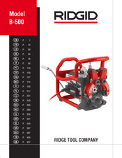 RIDGID B-500 Bedienungsanleitung