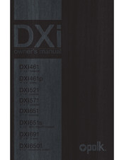 Polk DXi 521 Handbuch