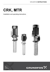 Grundfos CRK serie Montage- Und Betriebsanleitung