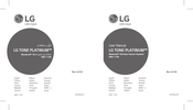 LG TONE PLATINUM HBS-1100 Benutzerhandbuch
