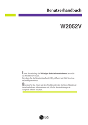 LG W2052V Benutzerhandbuch