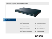 Bosch Divar 2 Bedienungsanleitung