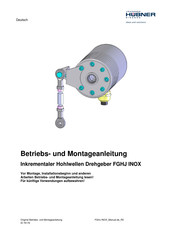 Hübner FGHJ INOX Betriebs- Und Montageanleitung