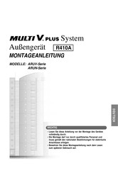 LG Multi V Plus ARUN4008T1 Montageanleitung