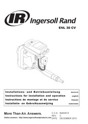 Ingersoll-Rand ENL 30 CV Installation Und Betriebsanleitung