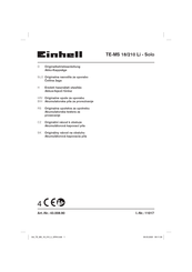 EINHELL TE-MS 18/210 Li - Solo Originalbetriebsanleitung