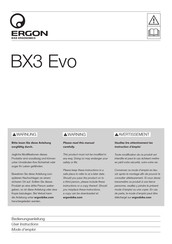 Ergon BX3 Evo Bedienungsanleitung