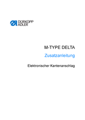 Dürkopp Adler M-TYPE DELTA Zusatzanleitung