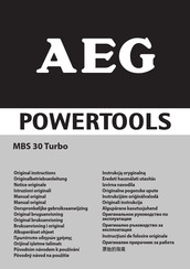 AEG Powertools MBS 30 Turbo Originalbetriebsanleitung