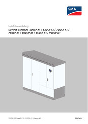 SMA SUNNY CENTRAL 800CP XT Installationsanleitung