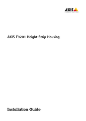 Axis F9201 Installationsanleitung