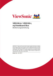 ViewSonic VBS100-L myViewBoard Box Bedienungsanleitung