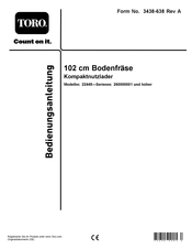 Toro Sitework 22445 Bedienungsanleitung