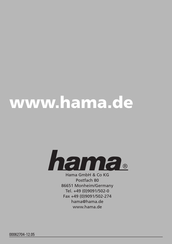 Hama 00062704 Anleitung