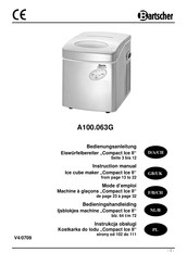 Bartscher Compact Ice II A100.063G Bedienungsanleitung