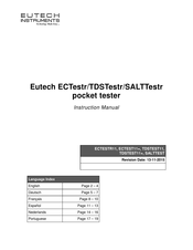 EUTECH INSTRUMENTS TDSTest11 Bedienungsanleitung