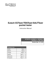 EUTECH INSTRUMENTS ECTestr Bedienungsanleitung