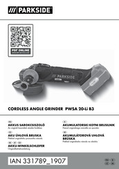 Parkside PWSA 20-Li B3 Originalbetriebsanleitung