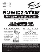 SmartPool SunHeater S421 Aufbau- Und Bedienungsanleitung