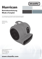 Cleanfix Hurrican Betriebsanleitung