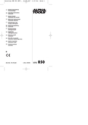 Alpha tools STE 850 Bedienungsanleitung