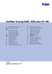 Dräger VentStar Oxylog 3000 plus Gebrauchsanweisung