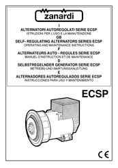 zanardi ECSP 31 2S Betriebs- Und Wartungsanleitung