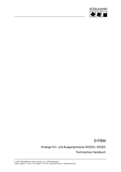 ECKELMANN AIO22I Technisches Handbuch