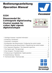 Viessmann 5224 Bedienungsanleitung