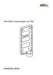 Axis TA8601 Installationsanleitung